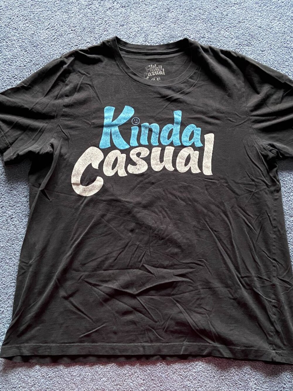Filthy Casual x Kinda Funny Rooster Teeth Black Short Sleeve T-Shirt Size 2XL
